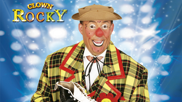 Clown Rocky Rolschaatsen