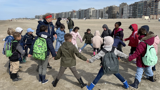 Duinpanne Kring op t strand